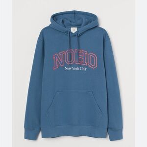 PacSun Blue Hoodie with Red NOHO Graphic